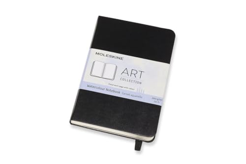 Moleskine Art Sketchbook, Hard Cover, Large (5" x 8.25") Plain/Blank, Black, 104 Pages