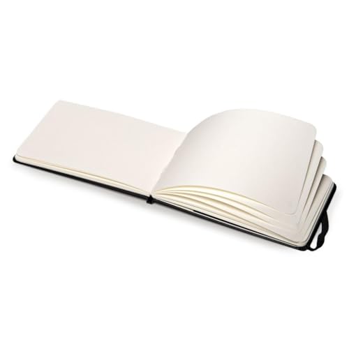 Moleskine Art Sketchbook, Hard Cover, Large (5" x 8.25") Plain/Blank, Black, 104 Pages