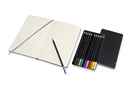 Moleskine Art Sketchbook, Hard Cover, Large (5" x 8.25") Plain/Blank, Black, 104 Pages