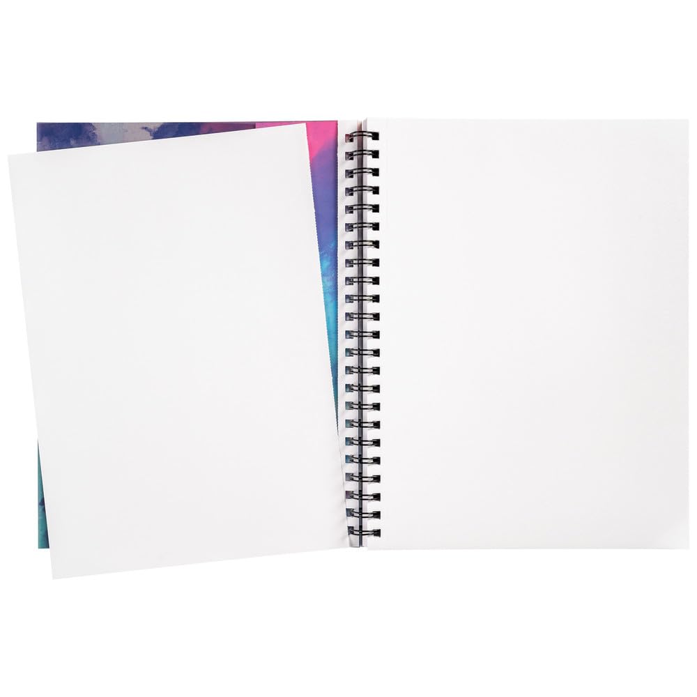 UCreate Poly Cover Sketch Book, Heavyweight, 6" x 9", Black, 75 Sheets