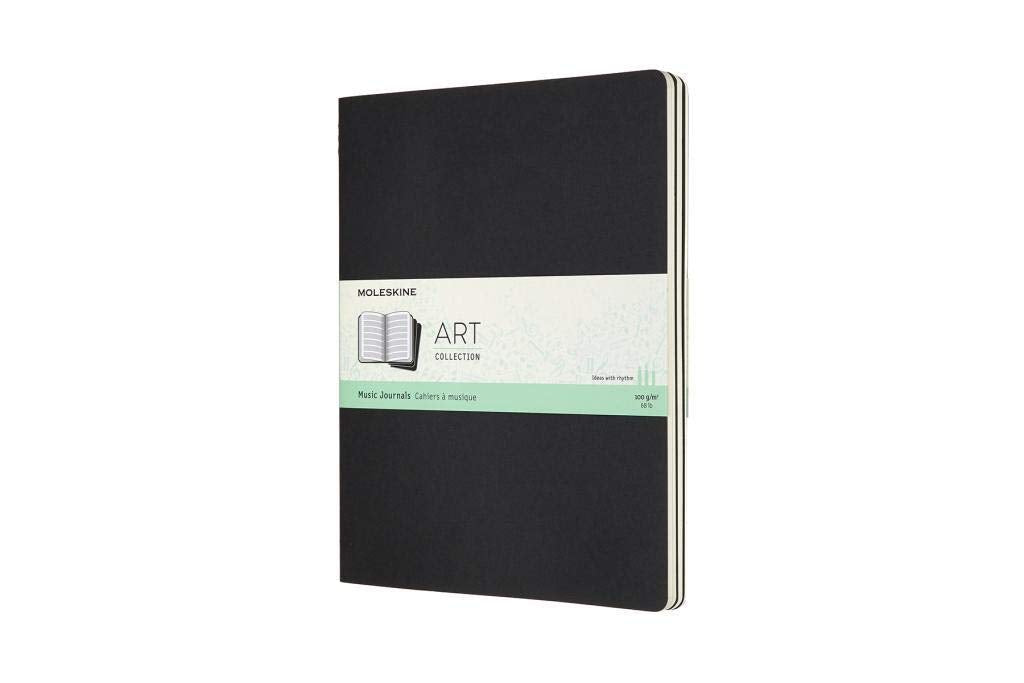 Moleskine Art Sketchbook, Hard Cover, Large (5" x 8.25") Plain/Blank, Black, 104 Pages