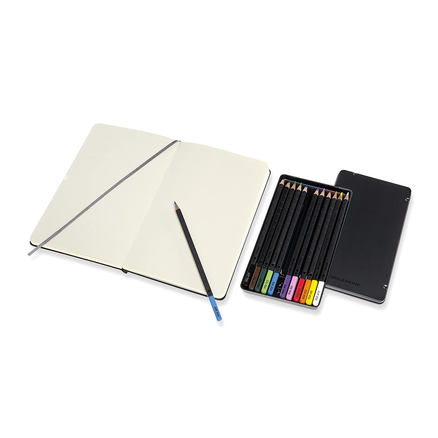 Moleskine Art Sketchbook, Hard Cover, Large (5" x 8.25") Plain/Blank, Black, 104 Pages