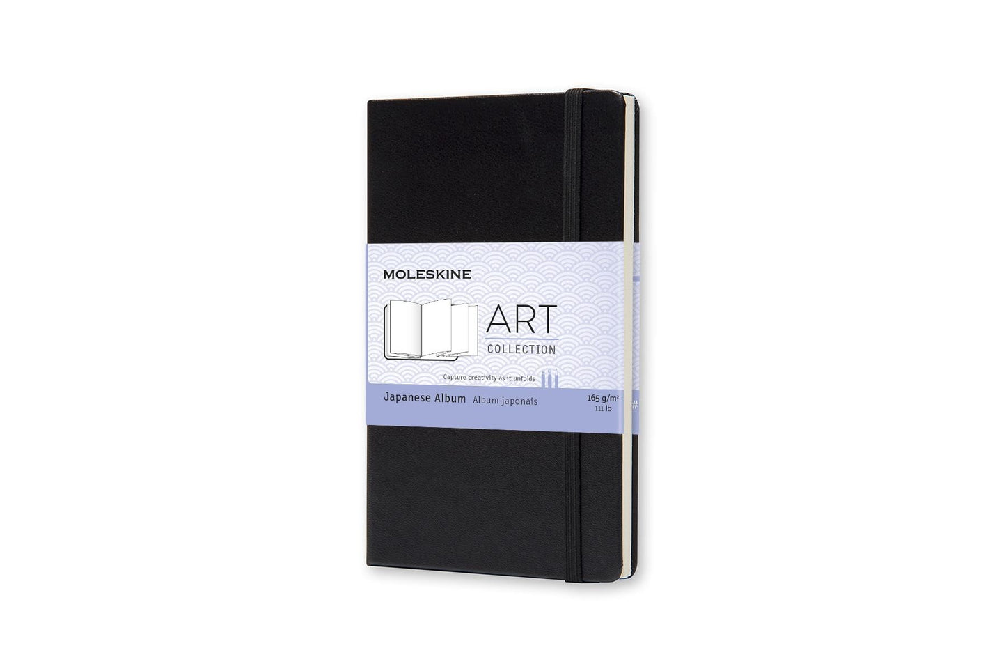 Moleskine Art Sketchbook, Hard Cover, Large (5" x 8.25") Plain/Blank, Black, 104 Pages