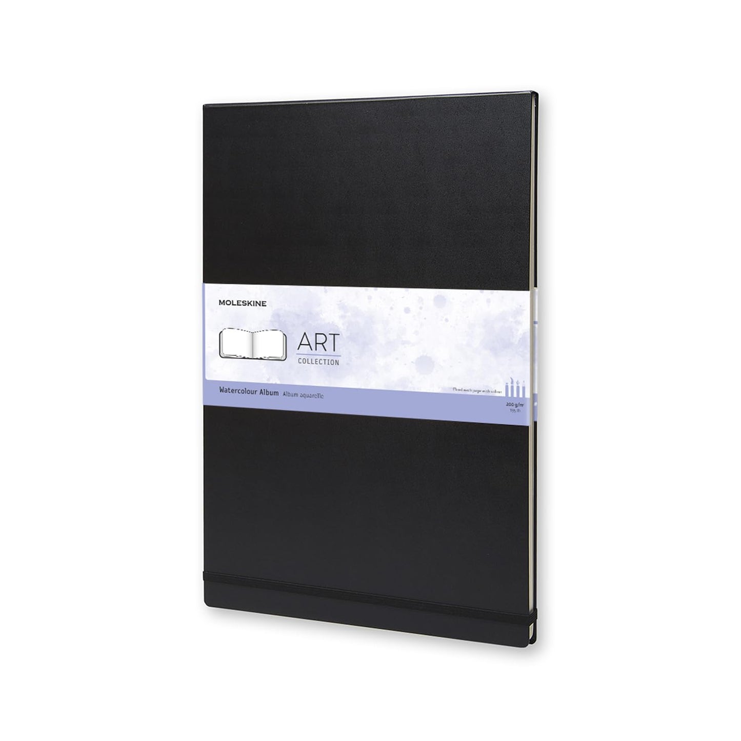 Moleskine Art Sketchbook, Hard Cover, Large (5" x 8.25") Plain/Blank, Black, 104 Pages