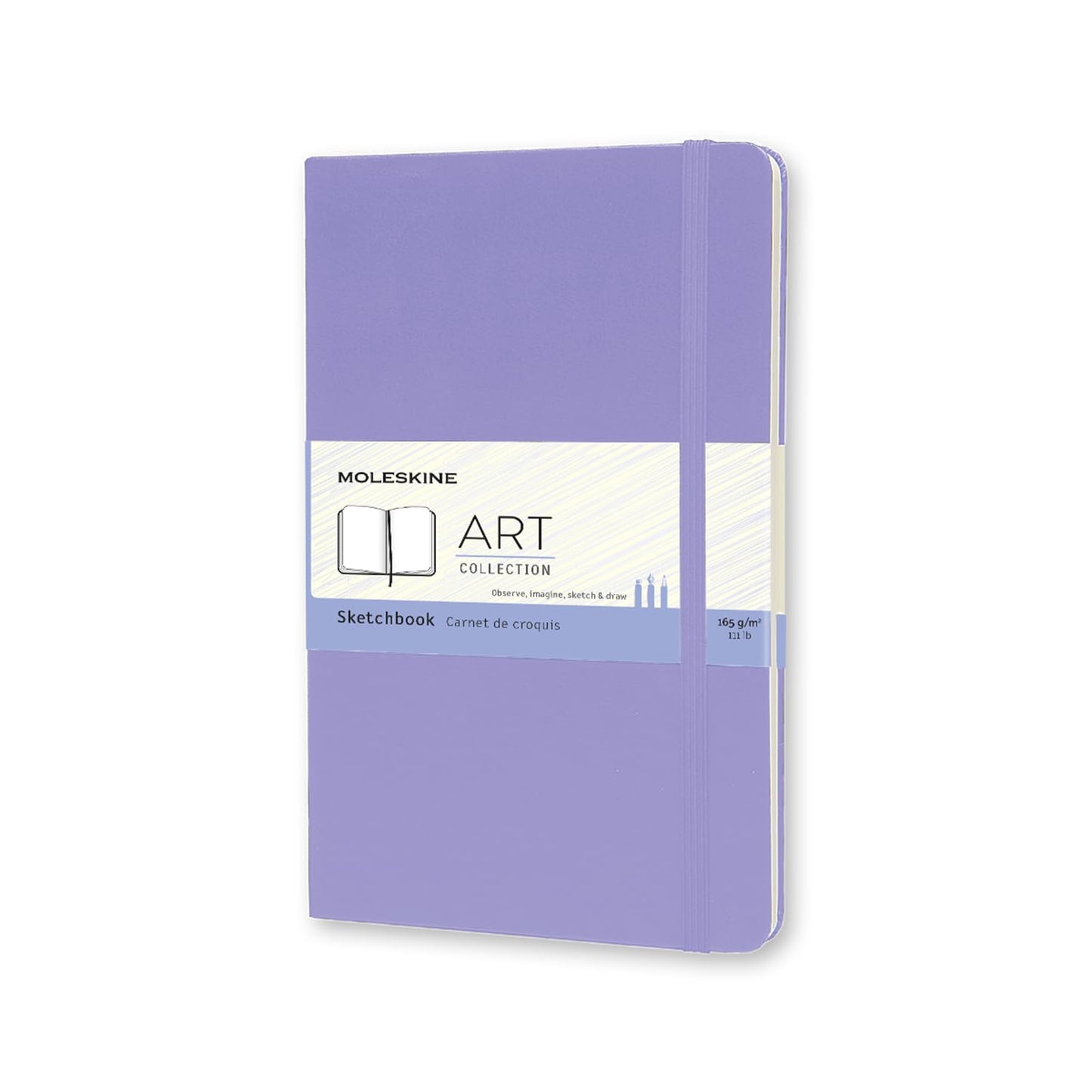 Moleskine Art Sketchbook, Hard Cover, Large (5" x 8.25") Plain/Blank, Black, 104 Pages