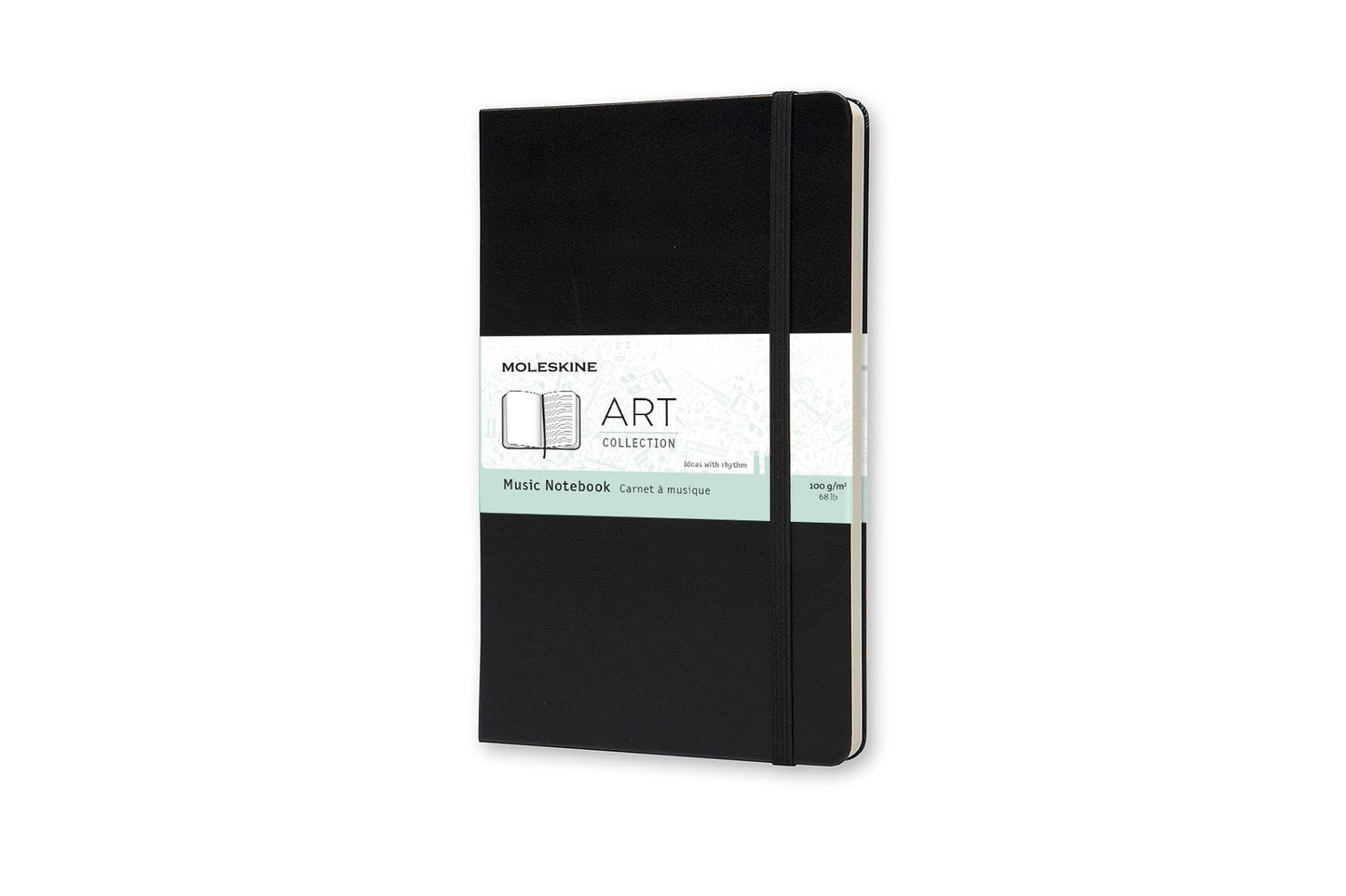 Moleskine Art Sketchbook, Hard Cover, Large (5" x 8.25") Plain/Blank, Black, 104 Pages