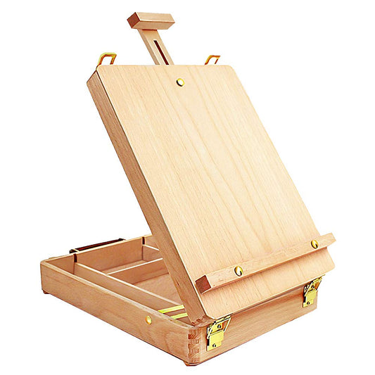 Premium Sketchbox Desktop Art Easel, Tabletop, Wooden for Painting, Student, Artist, Beginner