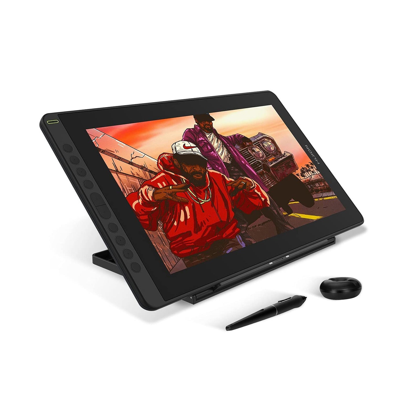 HUION Kamvas 24 Plus 2.5K QHD Graphic Drawing Tablet with Screen, 140%sRGB Full-Laminated QD Drawing Monitor with Battery-Free Stylus 8192 Pen Pressure Tilt for PC, Mac, Android, 23.8inch Pen Display