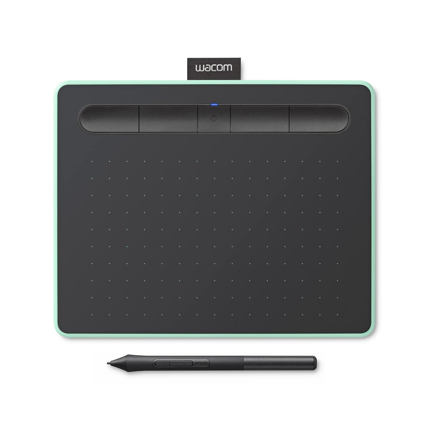 Wacom Intuos Medium Bluetooth Graphics Drawing Tablet, Portable for Teachers, Students and Creators, 4 Customizable ExpressKeys, Compatible with Chromebook Mac OS Android and Windows - Pistachio