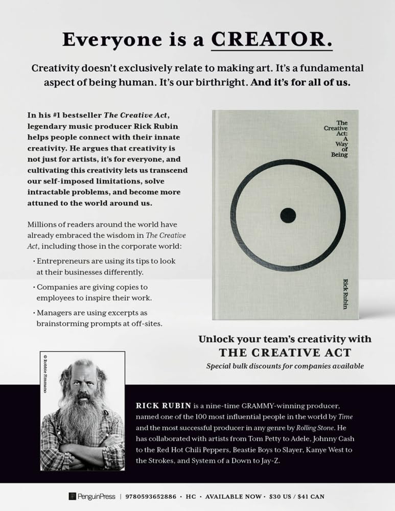 The Creative Act: A Way of Being