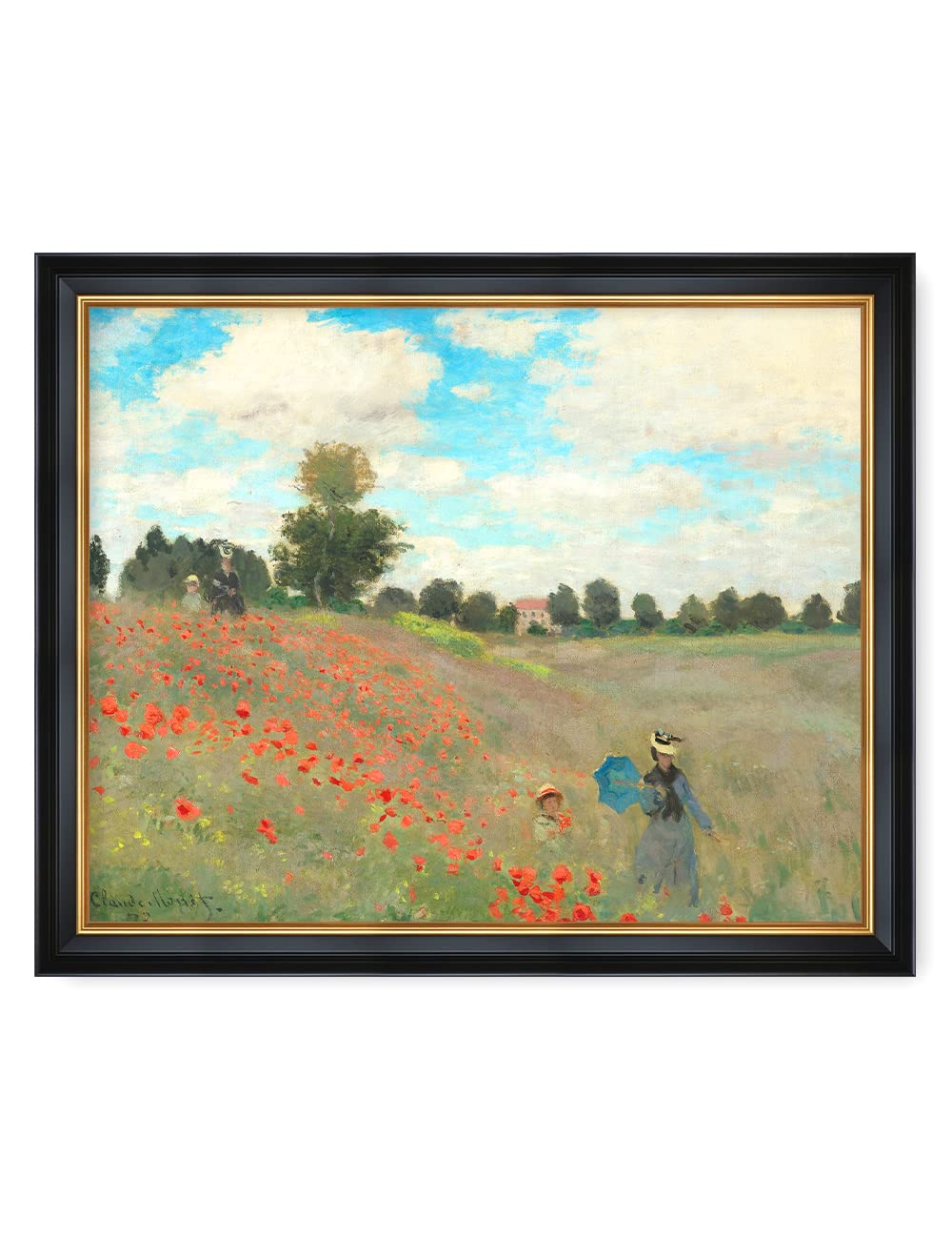 DECORARTS - Bouquet of Sunflowers Claude Monet Art Reproduction. Giclee Print& Museum Quality Framed Art for Wall Decor. Framed size: 26x22