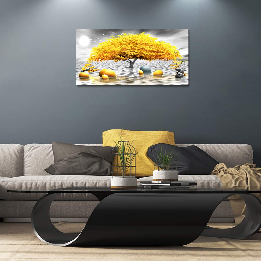 Wall Decorations For Living Room Large Canvas Wall Art For Bedroom Modern Fashion Office Wall Decor Pictures Wall Artwork Blue Sun Beach Grass Ocean Landscape Paintings Canvas Art Prints Home Decor