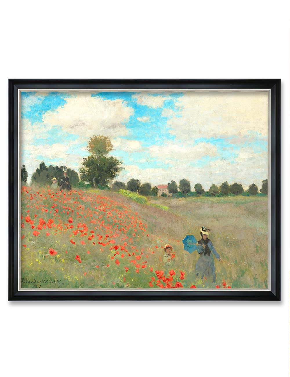 DECORARTS - Bouquet of Sunflowers Claude Monet Art Reproduction. Giclee Print& Museum Quality Framed Art for Wall Decor. Framed size: 26x22