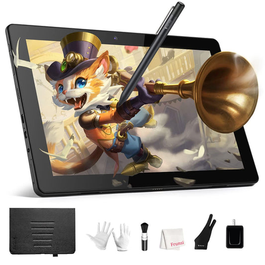 Standalone Drawing Tablet with No Computer Needed, 10 inch Drawing Tablet with Screen, Sensitive Pen, FHD Display, Android 12 for Digital Drawing, Note Taking for Digital Art