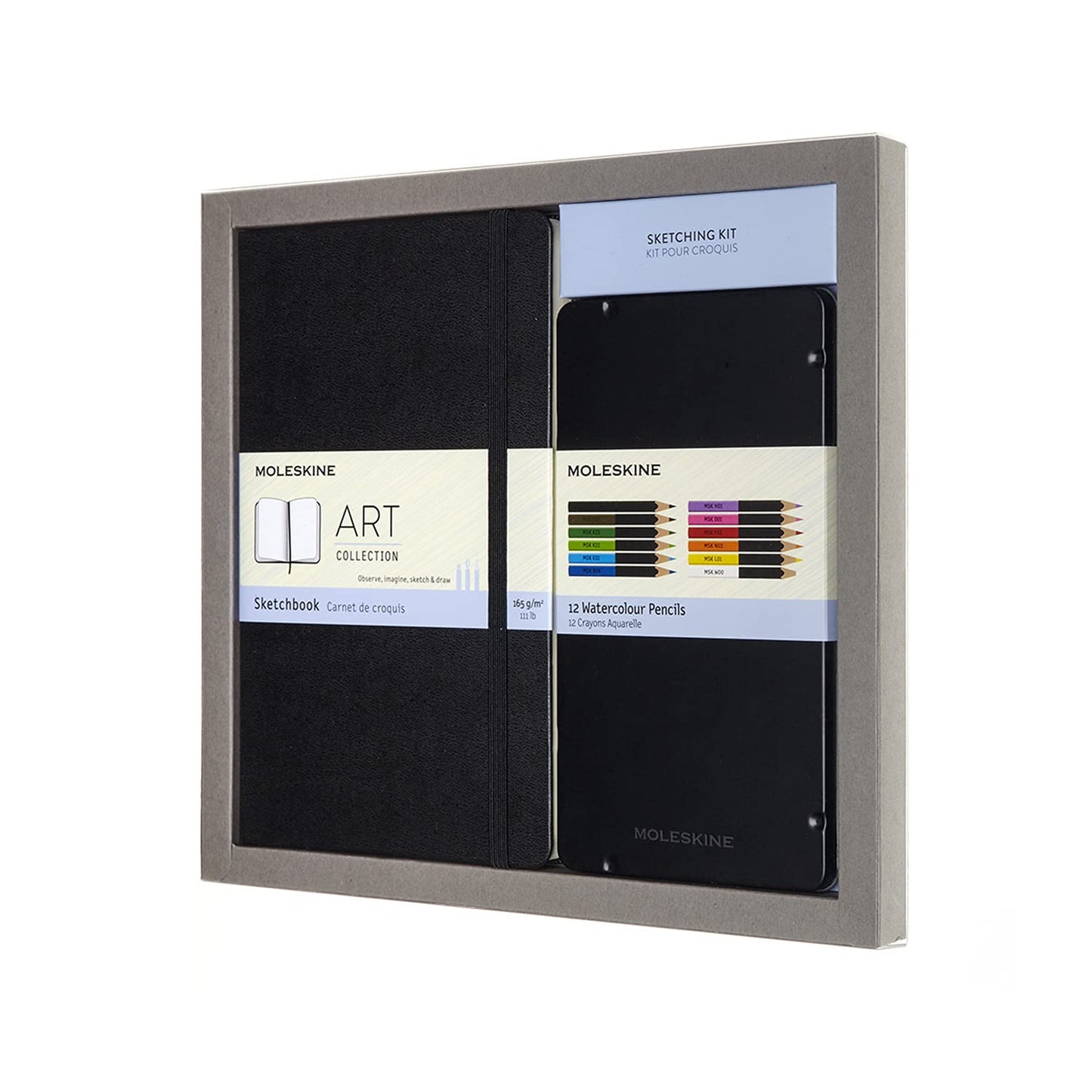 Moleskine Art Sketchbook, Hard Cover, Large (5" x 8.25") Plain/Blank, Black, 104 Pages