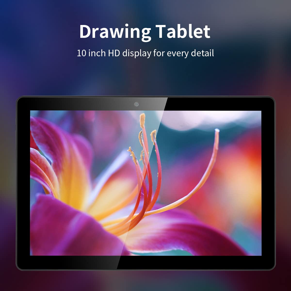 Standalone Drawing Tablet with No Computer Needed, 10 inch Drawing Tablet with Screen, Sensitive Pen, FHD Display, Android 12 for Digital Drawing, Note Taking for Digital Art