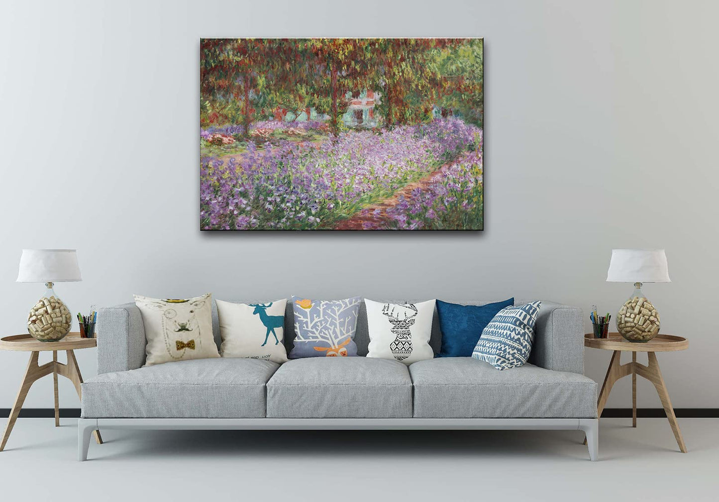 dgbtcart Large Water Lilies by Claude Monet Canvas Wall Art Classic Artwork Painting Print for Living Room Bedroom Office Wall Decor-24 x36