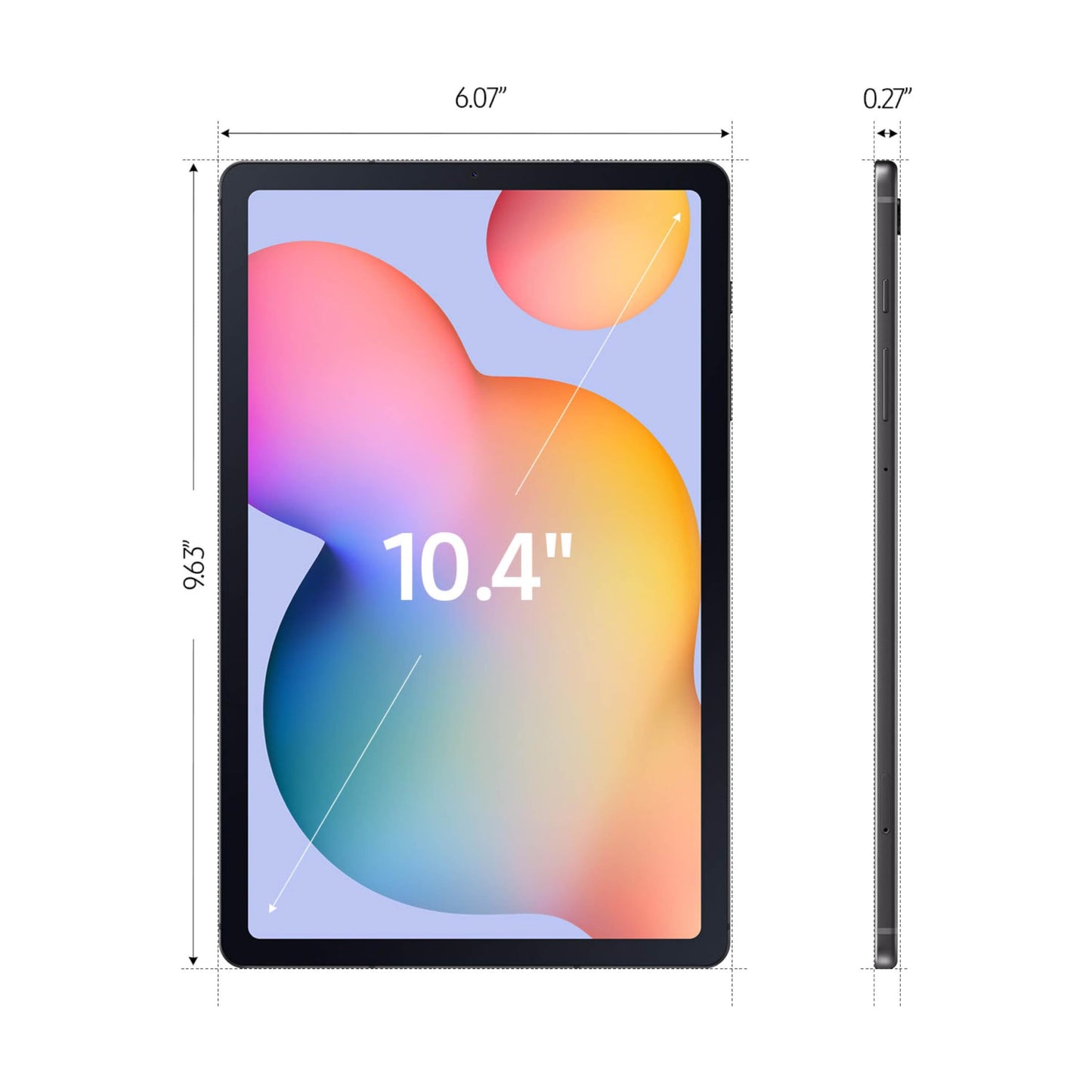 Samsung Galaxy Tab S6 Lite 10.4' 64GB WiFi Android Tablet, S Pen Included, Gaming Ready, Long Battery Life, Slim Metal Design, Expandable Storage, US Version, Oxford Gray, Amazon Exclusive