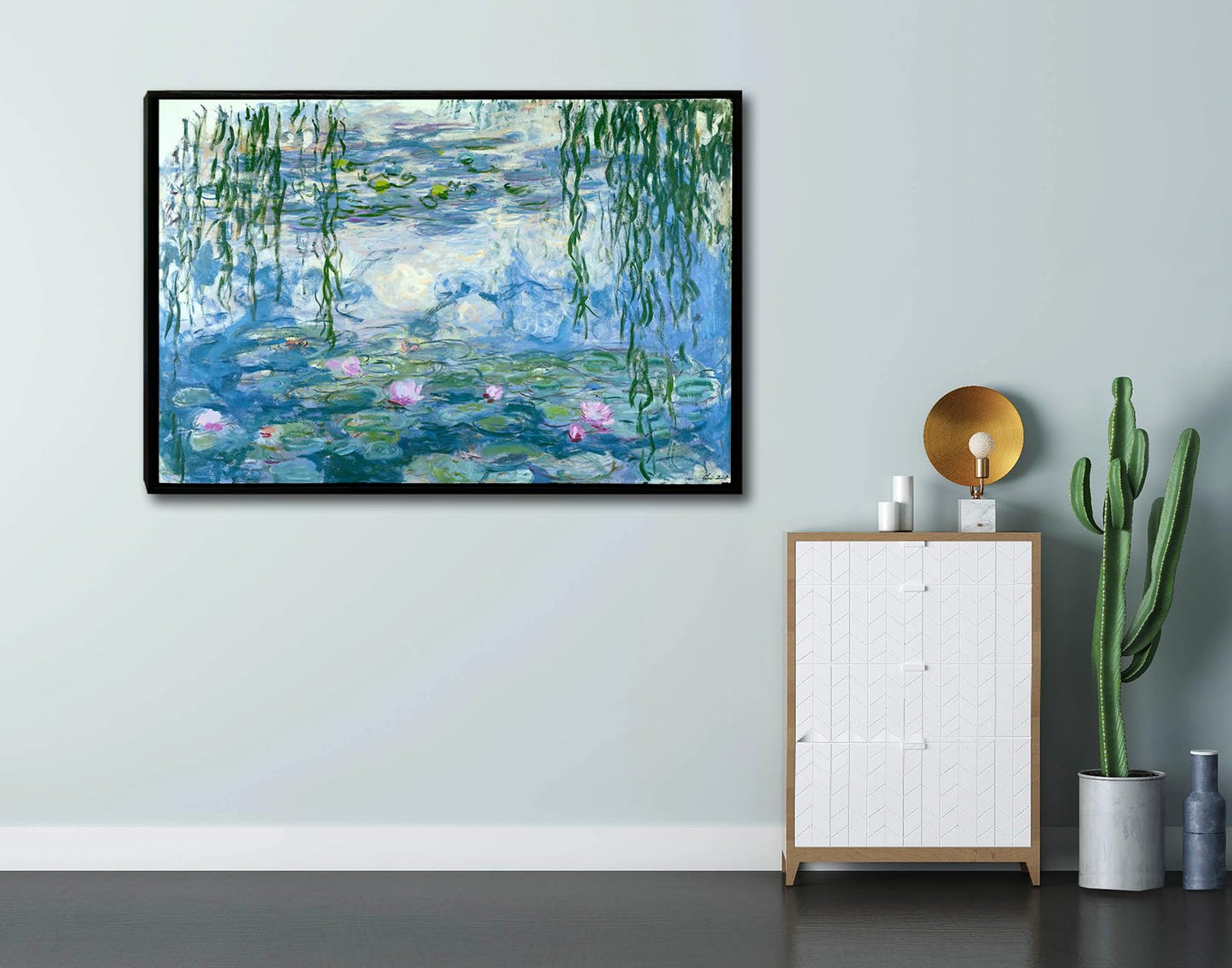 dgbtcart Large Water Lilies by Claude Monet Canvas Wall Art Classic Artwork Painting Print for Living Room Bedroom Office Wall Decor-24 x36