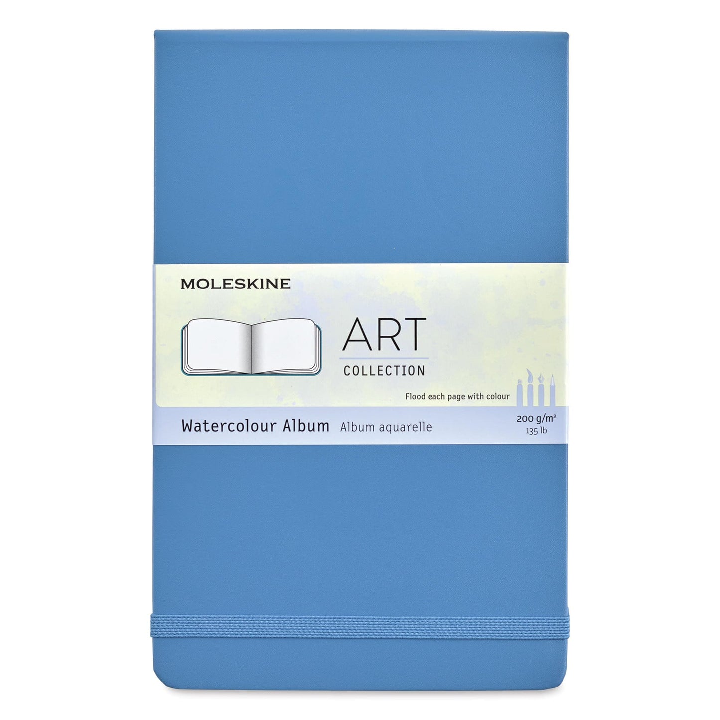 Moleskine Art Sketchbook, Hard Cover, Large (5" x 8.25") Plain/Blank, Black, 104 Pages