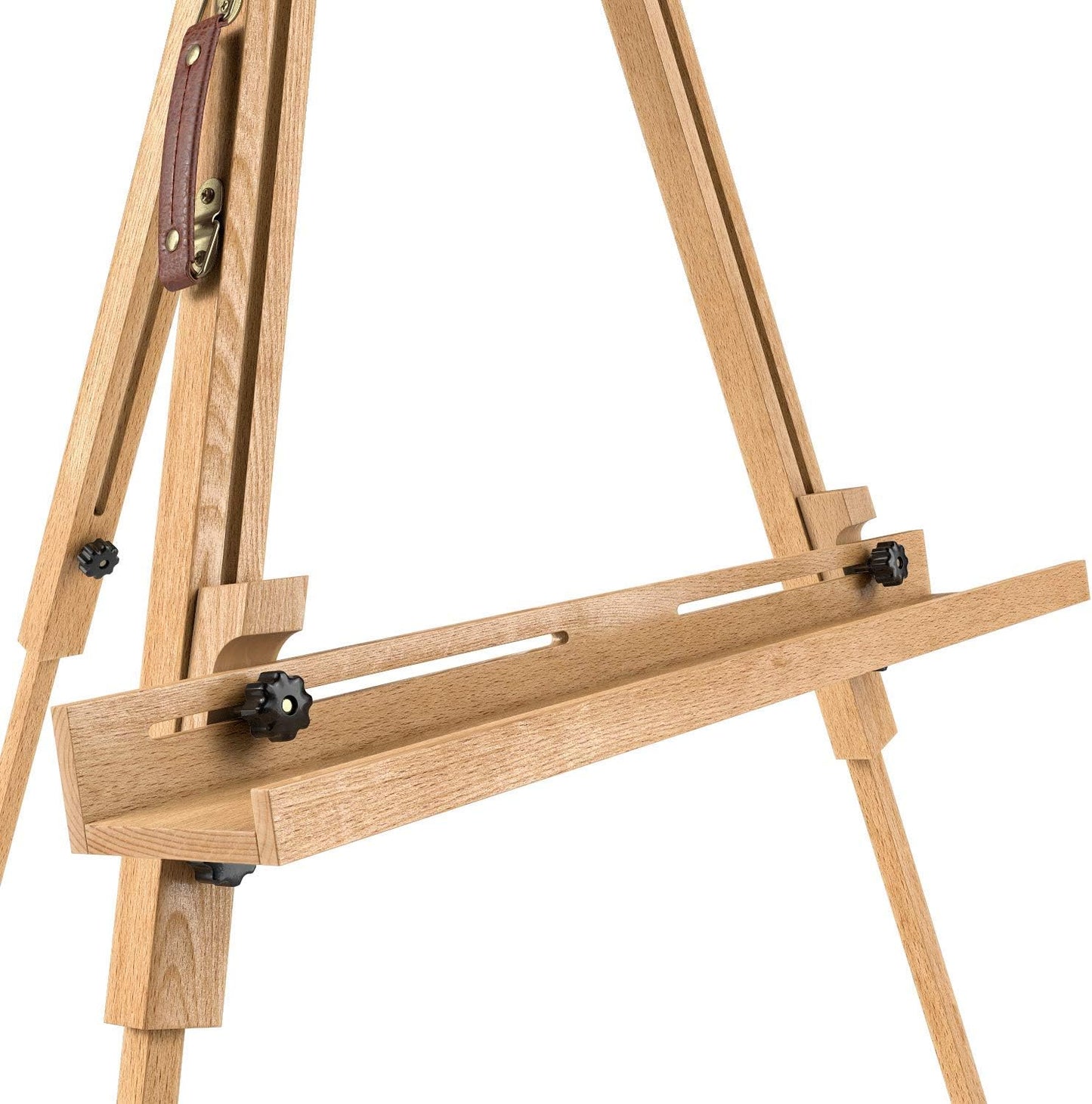 ARTEZA Easel Stand 37.4x39.4x78.3", Tripod Beechwood Display Stand with Steel Fittings for Painting & Displaying Artwork