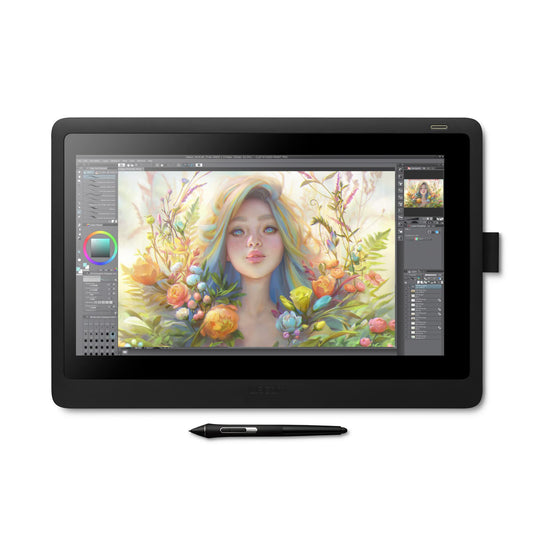 Wacom Cintiq 16 Drawing Tablet with Screen, 15.4" Full HD LCD Display Graphic Arts Tablet Includes Pro Pen 2 w/ Tilt Response, Graphic Design Animation Tablet for Mac, PC