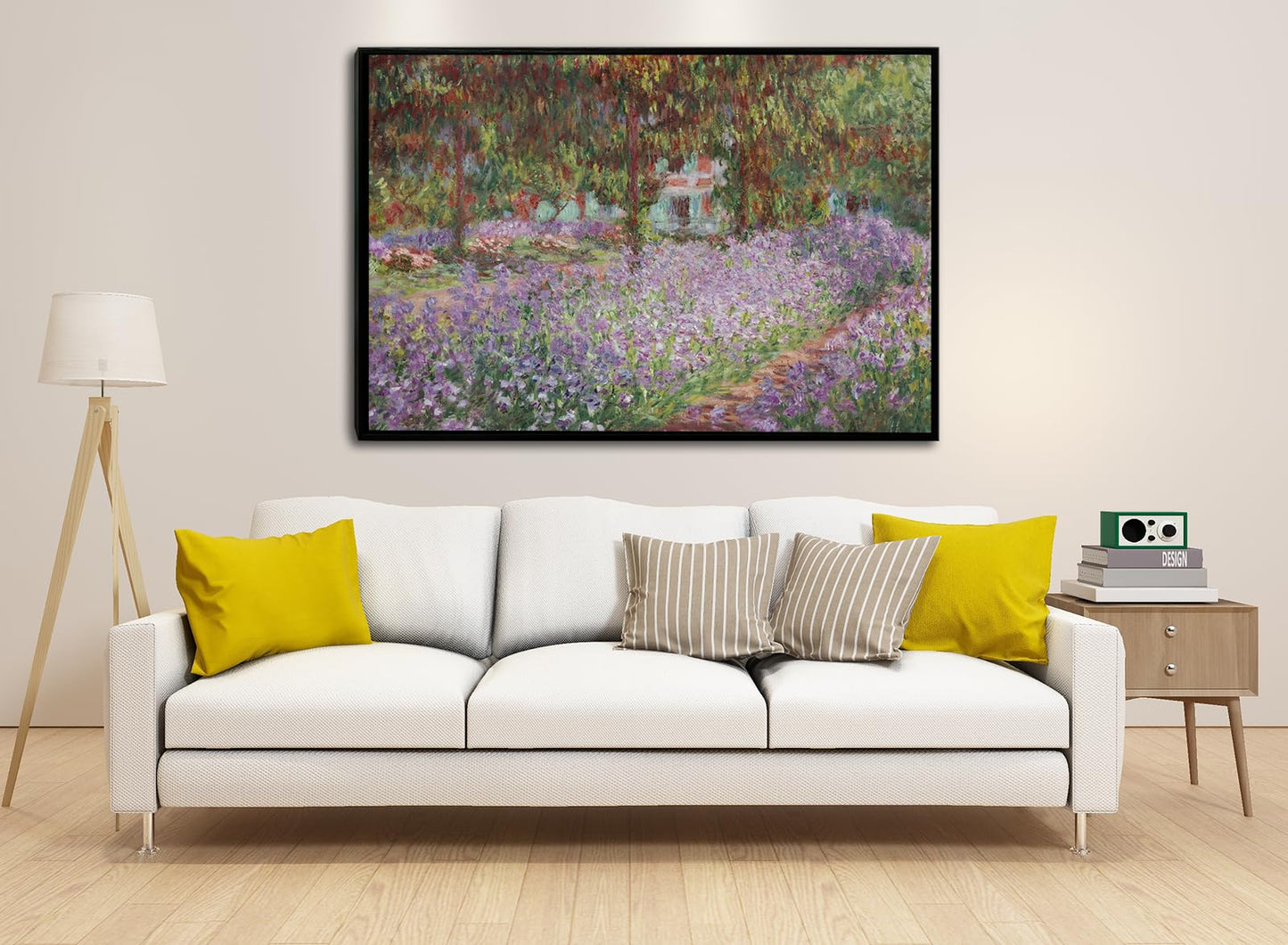 dgbtcart Large Water Lilies by Claude Monet Canvas Wall Art Classic Artwork Painting Print for Living Room Bedroom Office Wall Decor-24 x36