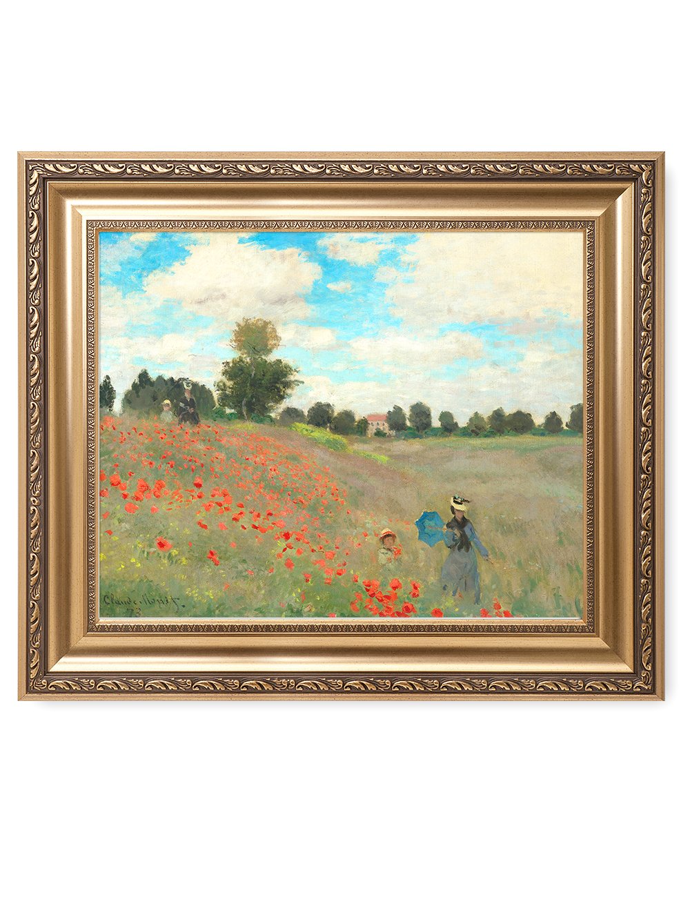 DECORARTS - Bouquet of Sunflowers Claude Monet Art Reproduction. Giclee Print& Museum Quality Framed Art for Wall Decor. Framed size: 26x22