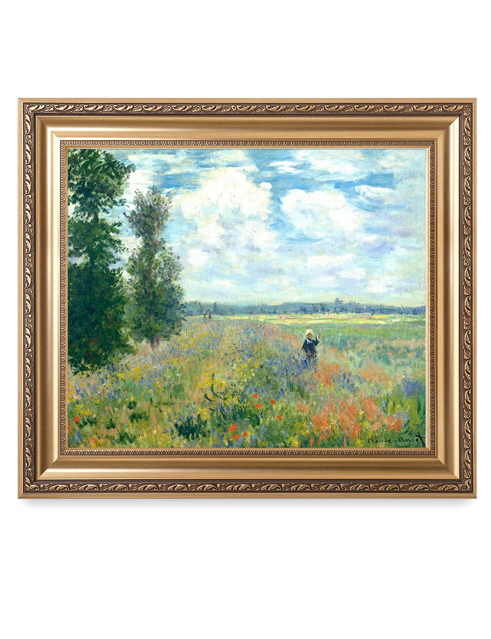 DECORARTS - Bouquet of Sunflowers Claude Monet Art Reproduction. Giclee Print& Museum Quality Framed Art for Wall Decor. Framed size: 26x22