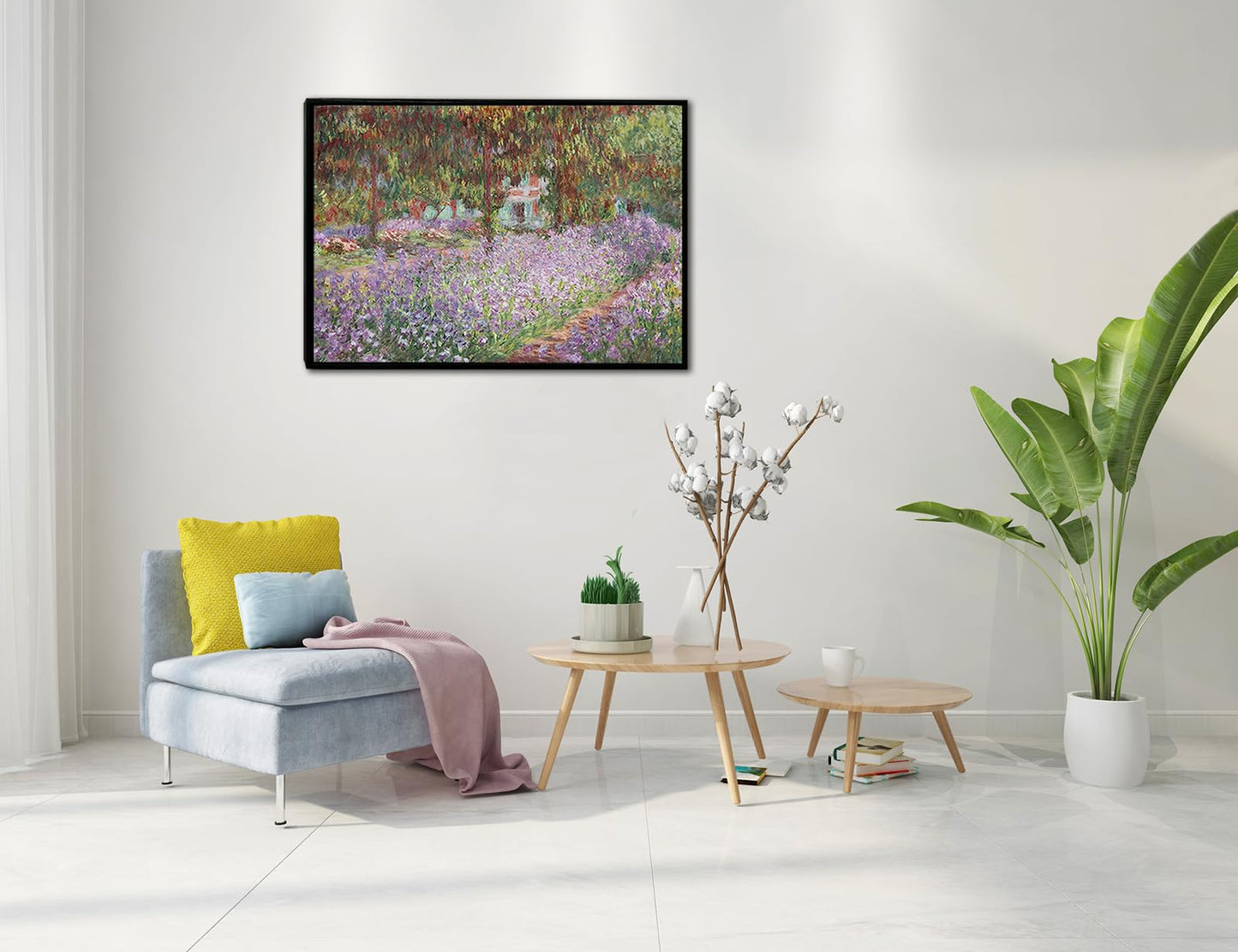 dgbtcart Large Water Lilies by Claude Monet Canvas Wall Art Classic Artwork Painting Print for Living Room Bedroom Office Wall Decor-24 x36