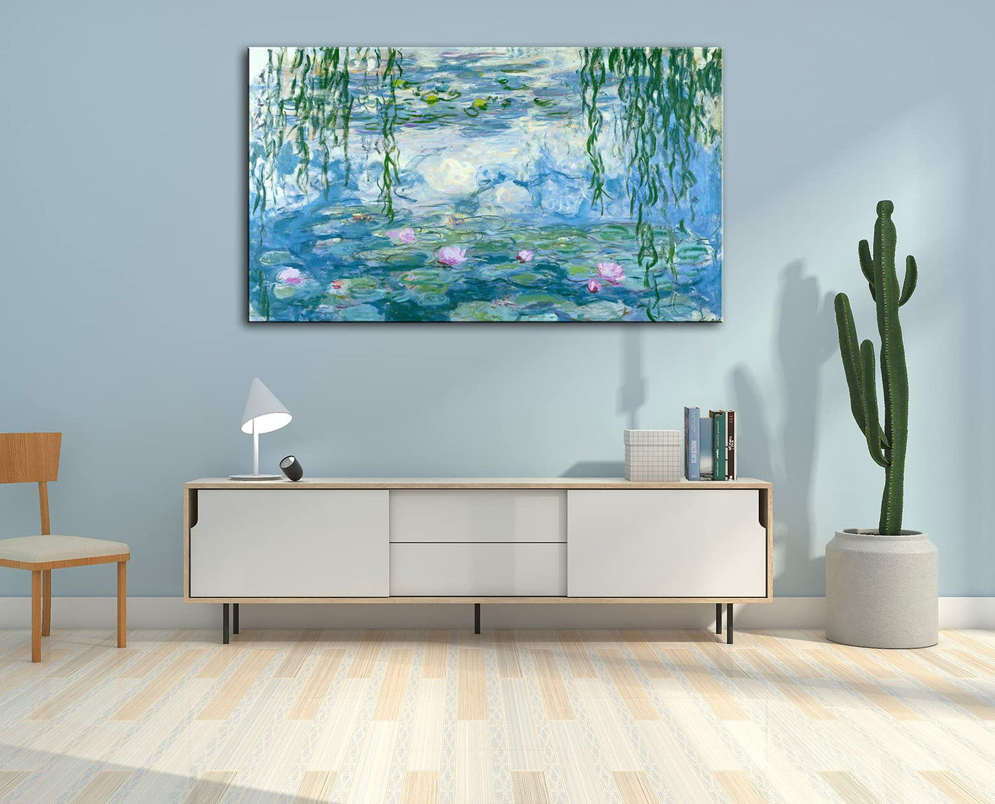 dgbtcart Large Water Lilies by Claude Monet Canvas Wall Art Classic Artwork Painting Print for Living Room Bedroom Office Wall Decor-24 x36