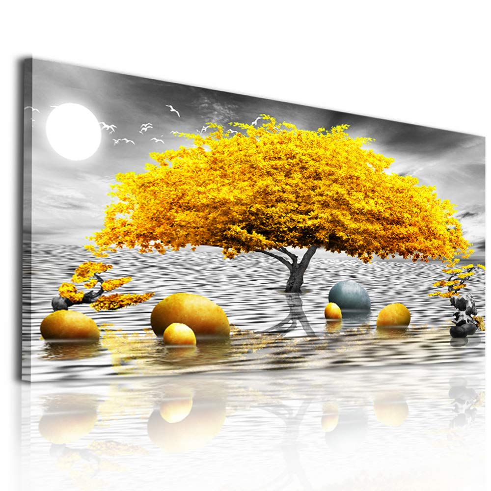 Wall Decorations For Living Room Large Canvas Wall Art For Bedroom Modern Fashion Office Wall Decor Pictures Wall Artwork Blue Sun Beach Grass Ocean Landscape Paintings Canvas Art Prints Home Decor