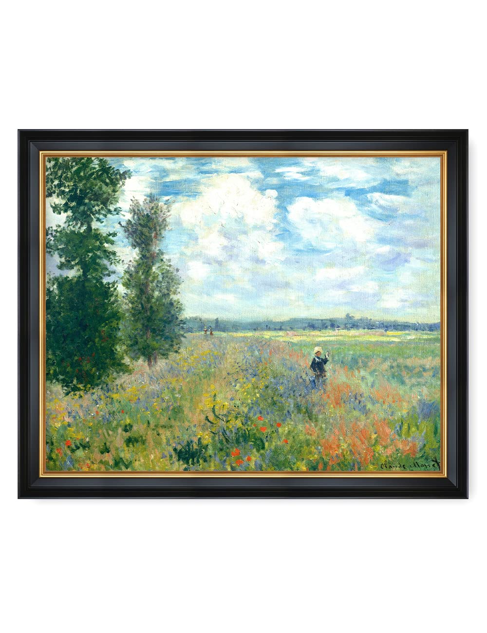 DECORARTS - Bouquet of Sunflowers Claude Monet Art Reproduction. Giclee Print& Museum Quality Framed Art for Wall Decor. Framed size: 26x22