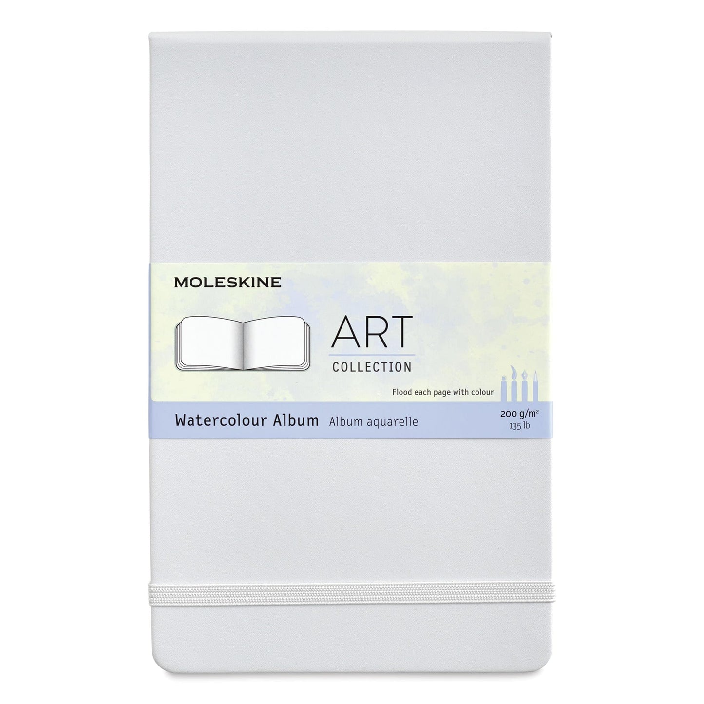 Moleskine Art Sketchbook, Hard Cover, Large (5" x 8.25") Plain/Blank, Black, 104 Pages