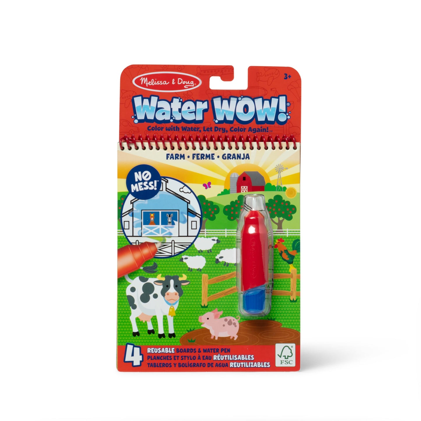 Melissa & Doug On The Go Water Wow! Reusable Water-Reveal Activity Pad – Dinsoaur Books, Stocking Stuffers, Arts And Crafts Toys For Kids Ages 3+