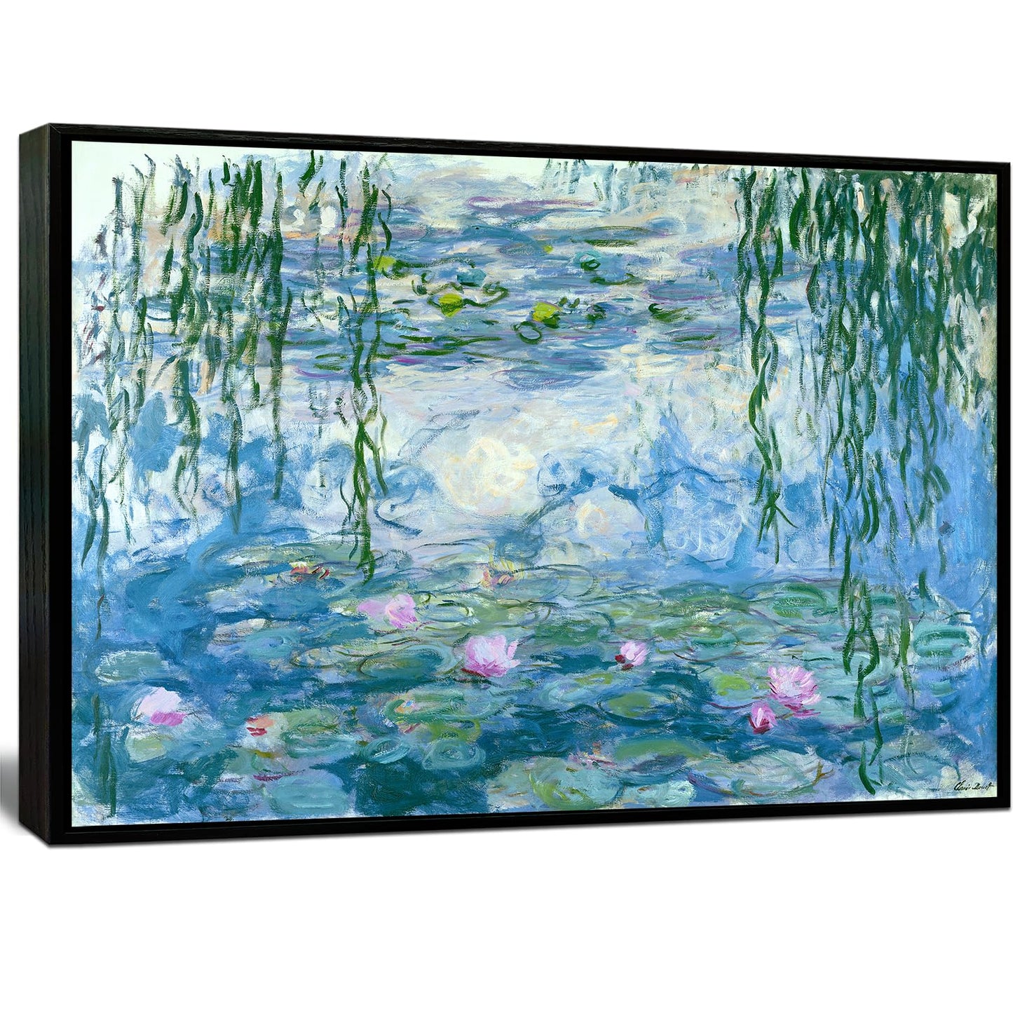 dgbtcart Large Water Lilies by Claude Monet Canvas Wall Art Classic Artwork Painting Print for Living Room Bedroom Office Wall Decor-24 x36