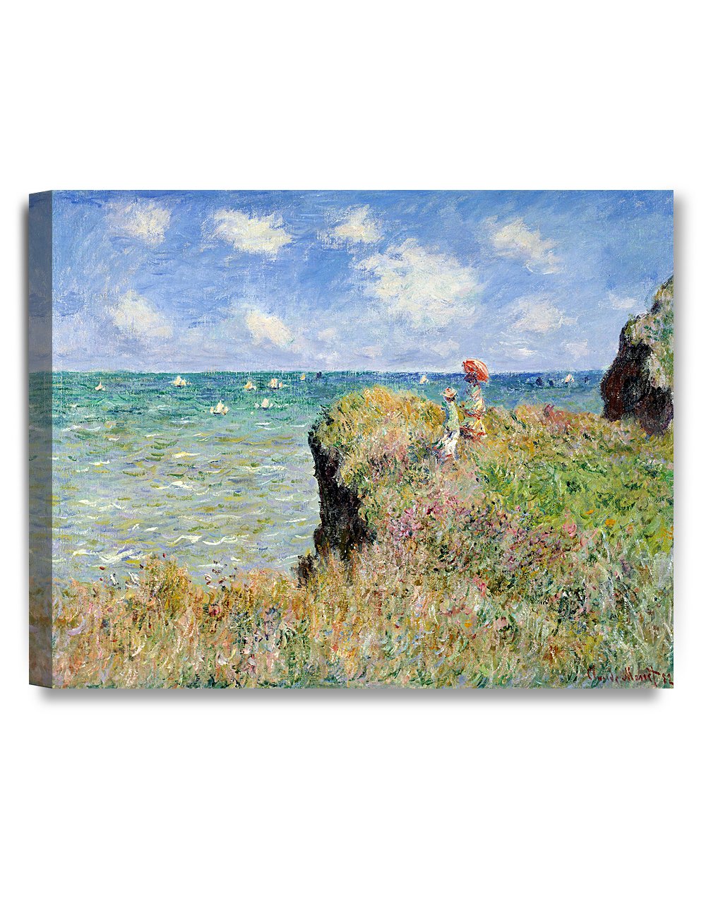 DECORARTS - Bouquet of Sunflowers Claude Monet Art Reproduction. Giclee Print& Museum Quality Framed Art for Wall Decor. Framed size: 26x22