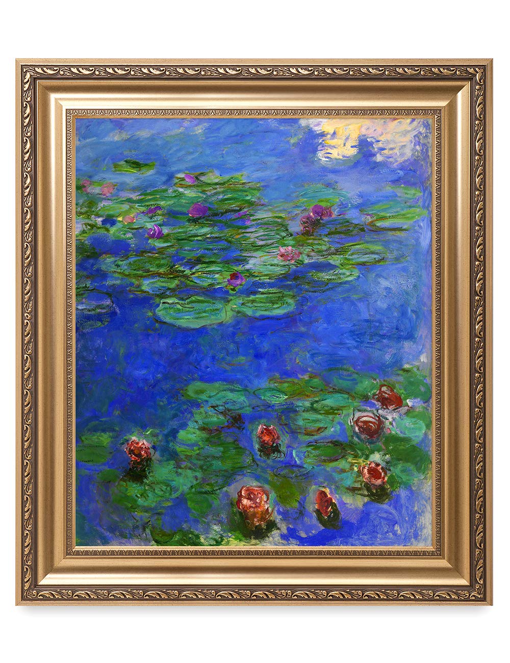 DECORARTS - Bouquet of Sunflowers Claude Monet Art Reproduction. Giclee Print& Museum Quality Framed Art for Wall Decor. Framed size: 26x22