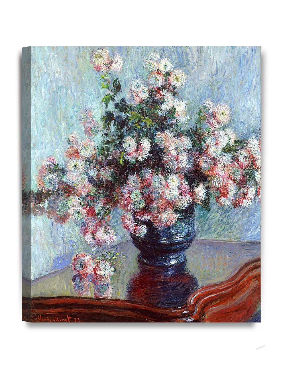 DECORARTS - Bouquet of Sunflowers Claude Monet Art Reproduction. Giclee Print& Museum Quality Framed Art for Wall Decor. Framed size: 26x22