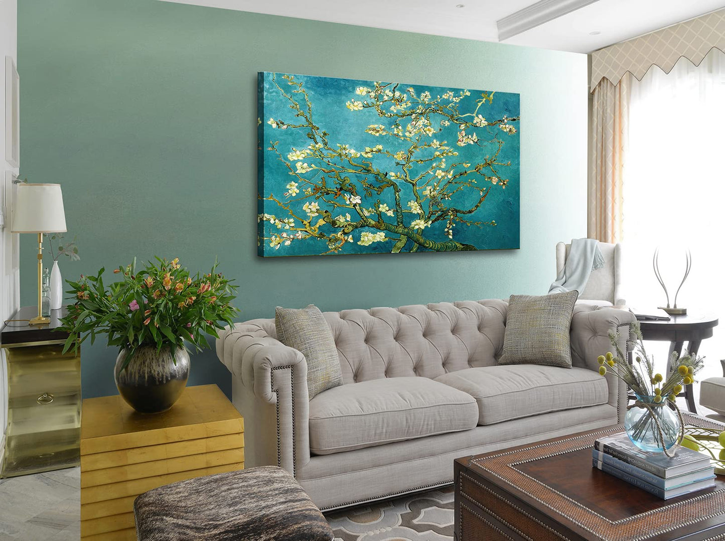 dgbtcart Large Water Lilies by Claude Monet Canvas Wall Art Classic Artwork Painting Print for Living Room Bedroom Office Wall Decor-24 x36