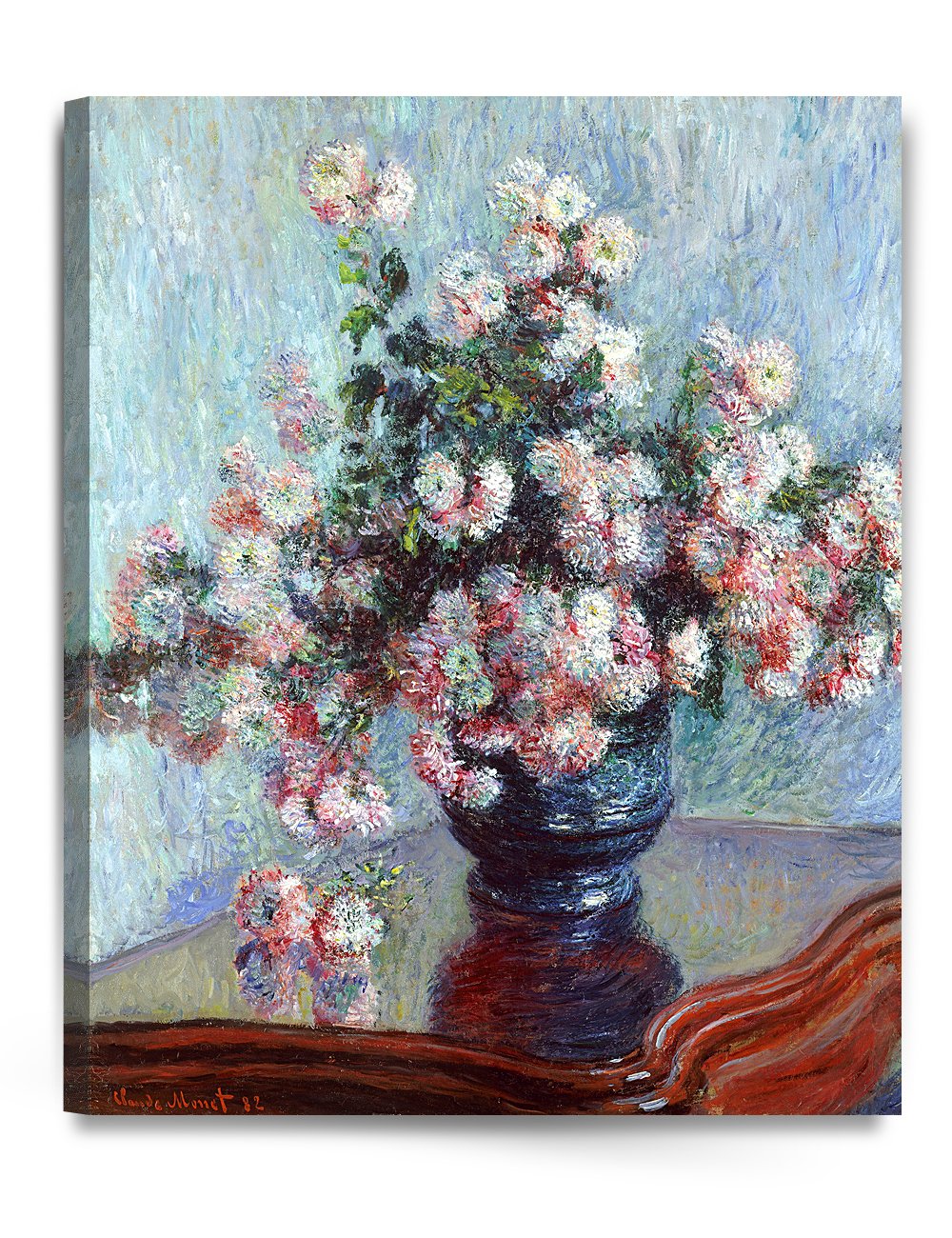 DECORARTS - Bouquet of Sunflowers Claude Monet Art Reproduction. Giclee Print& Museum Quality Framed Art for Wall Decor. Framed size: 26x22