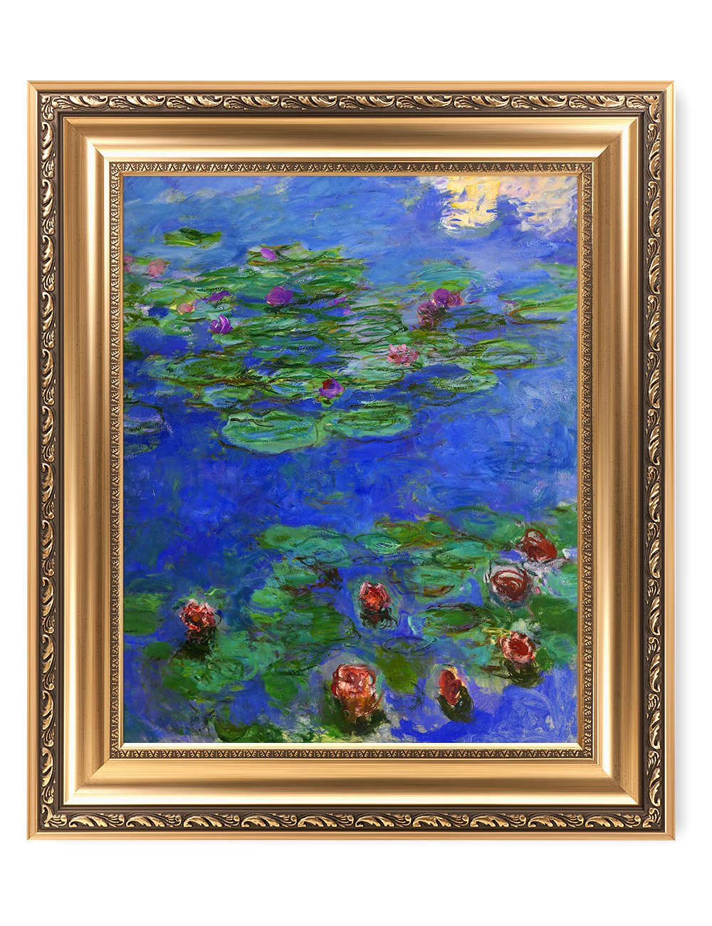 DECORARTS - Bouquet of Sunflowers Claude Monet Art Reproduction. Giclee Print& Museum Quality Framed Art for Wall Decor. Framed size: 26x22