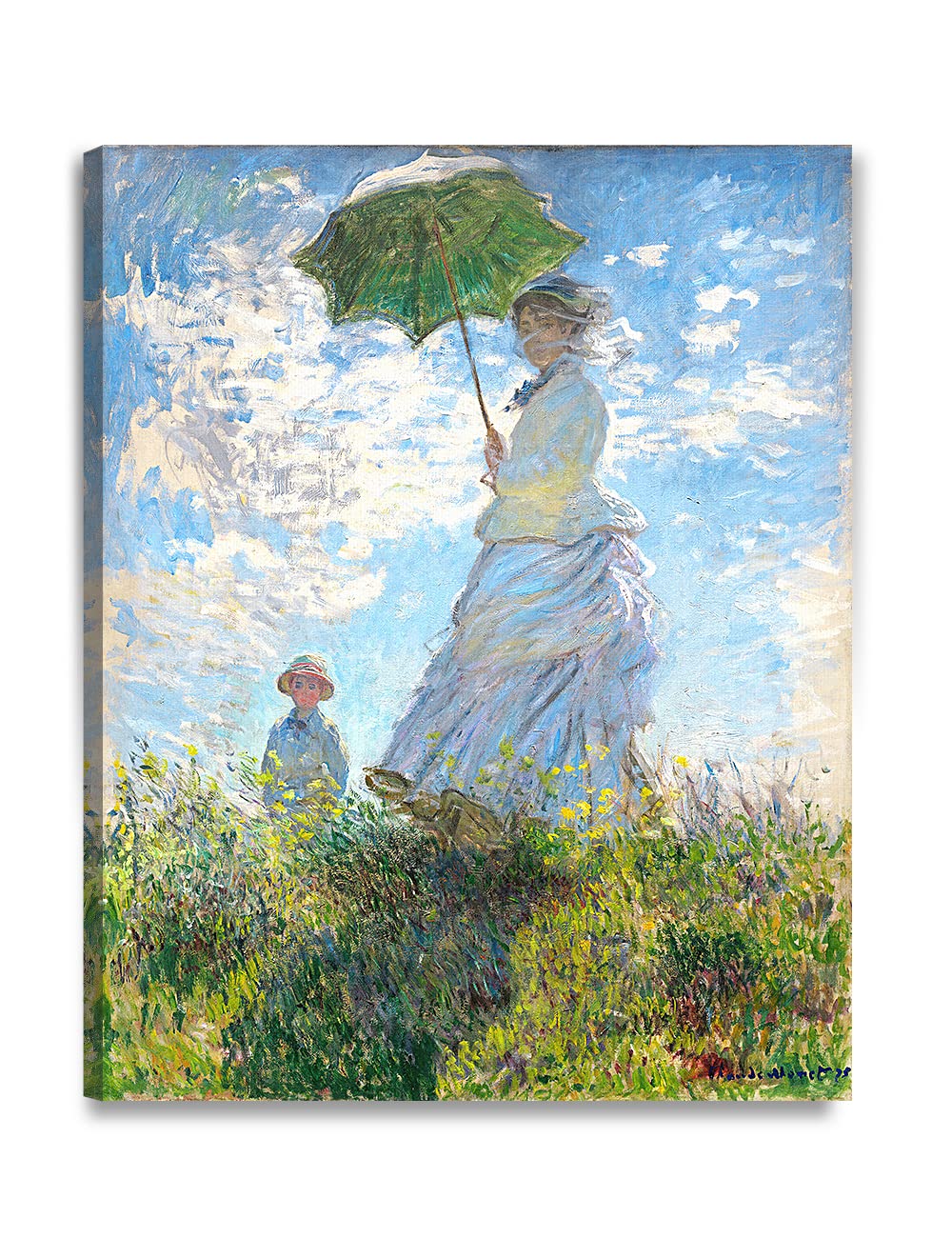 DECORARTS - Bouquet of Sunflowers Claude Monet Art Reproduction. Giclee Print& Museum Quality Framed Art for Wall Decor. Framed size: 26x22