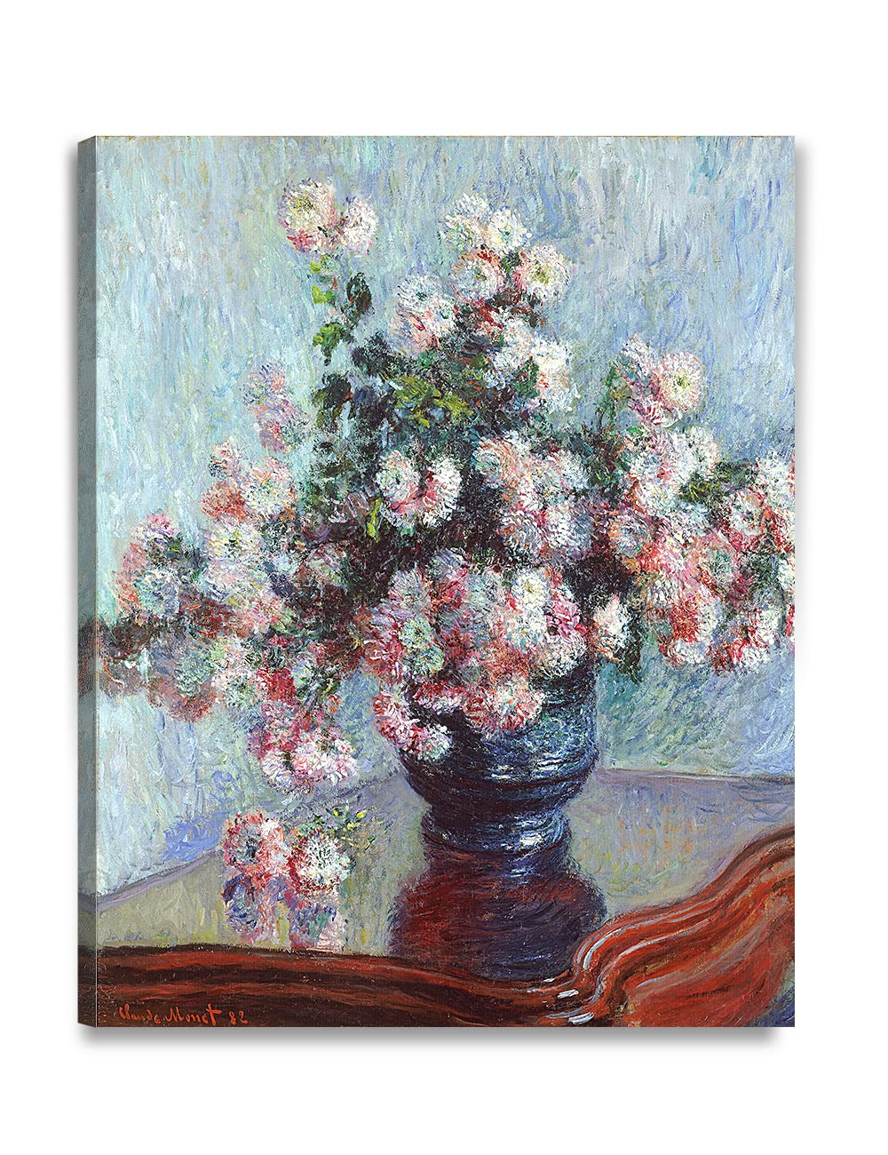 DECORARTS - Bouquet of Sunflowers Claude Monet Art Reproduction. Giclee Print& Museum Quality Framed Art for Wall Decor. Framed size: 26x22