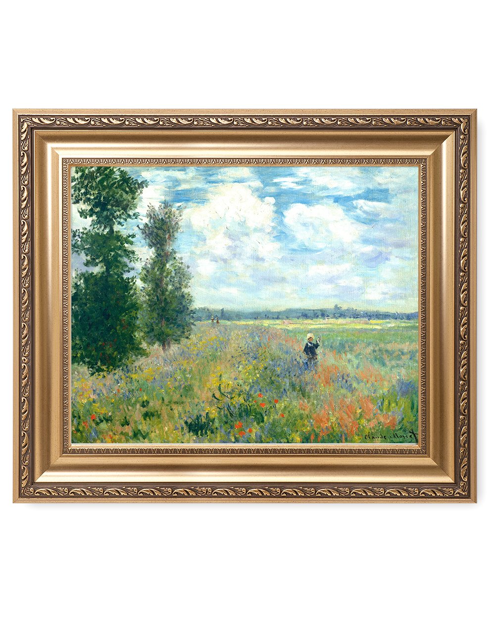 DECORARTS - Bouquet of Sunflowers Claude Monet Art Reproduction. Giclee Print& Museum Quality Framed Art for Wall Decor. Framed size: 26x22