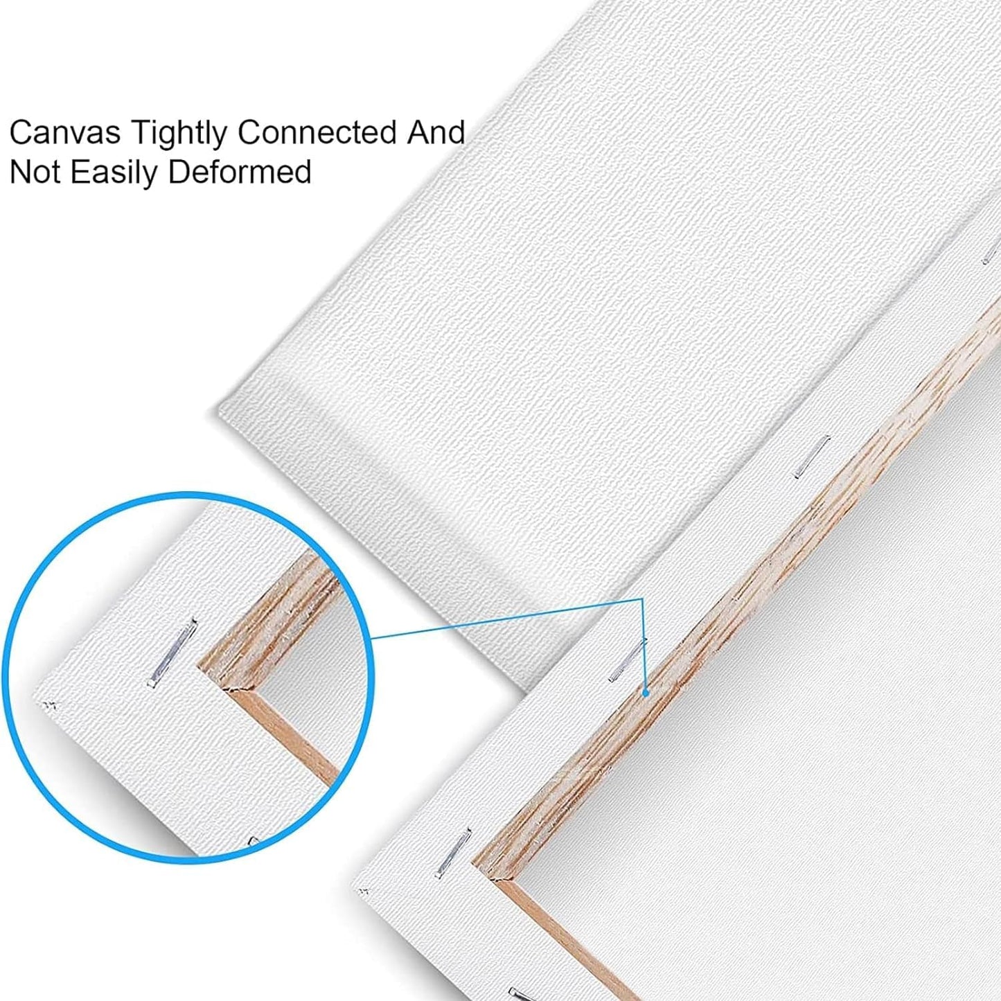 30 Pack Canvases for Painting with 4x4, 5x7, 8x10, 9x12, 11x14, 12x16, Painting Canvas for Oil & Acrylic Paint